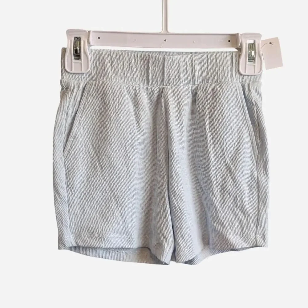 7 For All Mankind Toddler Boy Size 4T Spring Misty Blue Polo Shorts Set